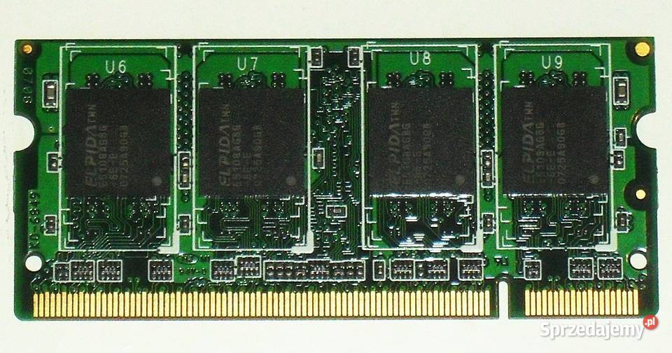 Pamięć RAM SODIMM DDR2 512 MB 667 MHz PC5300 do Pojemność 512MB Gliwice