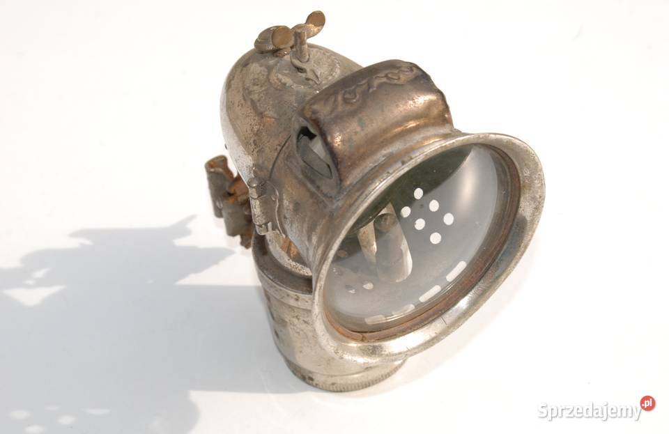 Stara lampa lampka karbidowa do roweru antyk Cieszyn