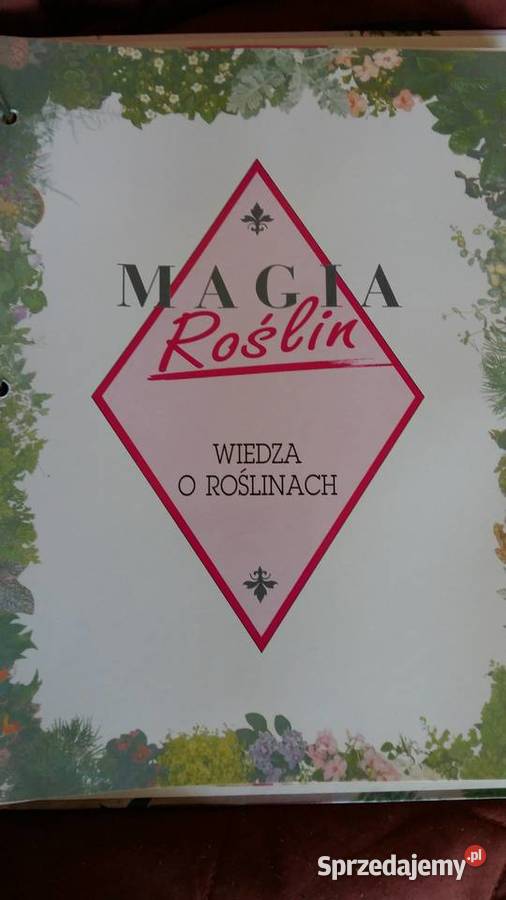 Magia roślin karty-wiedza o roślinach.Czasopismo.Segregator