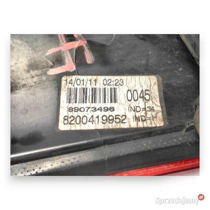 LAMPA LEWA Renault Kangoo II tylna tylnia lewy Chełm sprzedam