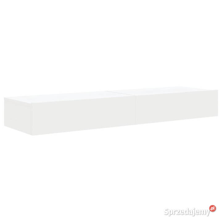 Szafki telewizyjne z LED 2 białe 60x35x155 Warszawa
