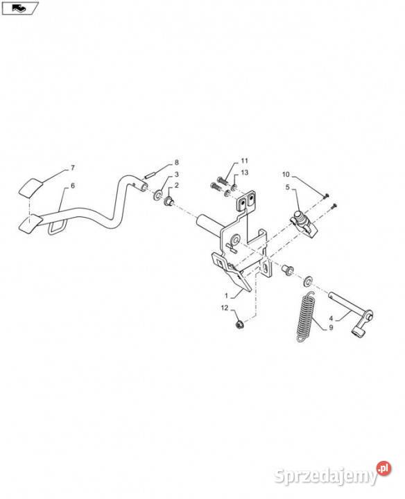 Holland T6090 T6070 Rurka 84278200 wielkopolskie Jastrzębniki