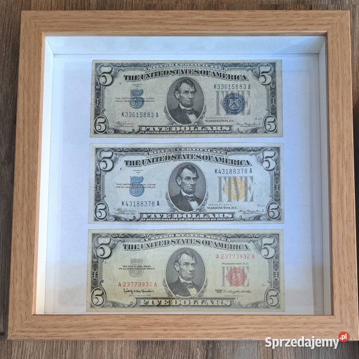 banknoty 5 dolarów usa Warszawa