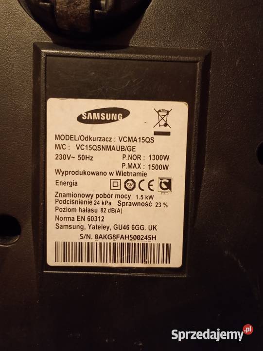 Odkurzacz bezworkowy Samsung Kraków sprzedam