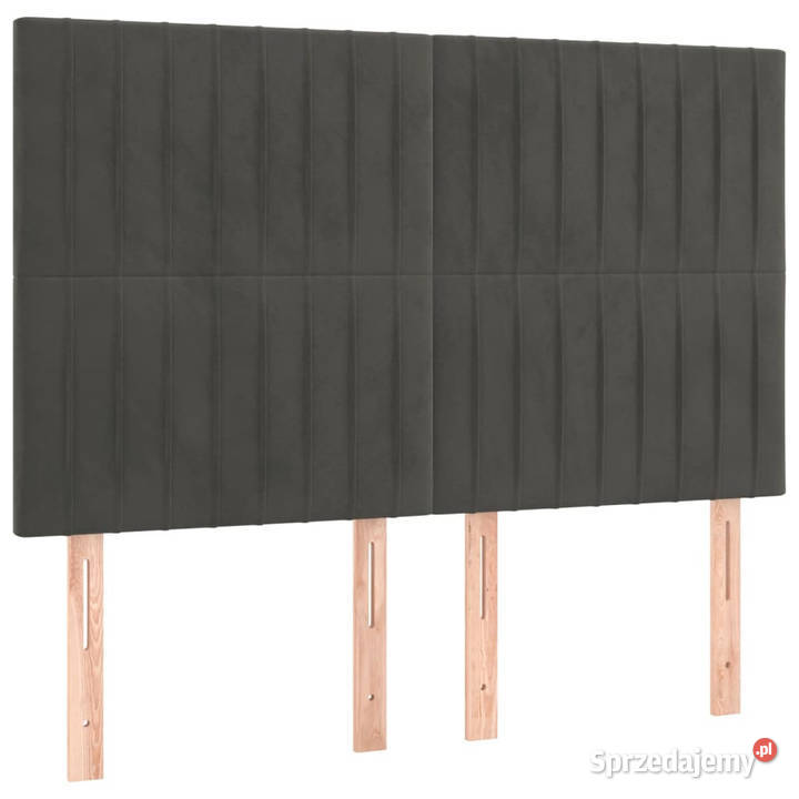 Zagłówki do łóżka 4 ciemnoszare 72x5x7888 Warszawa