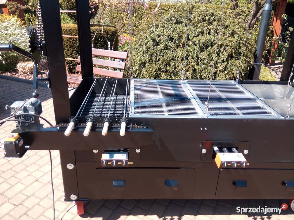 Gastronomiczny grill cateringowy węglowy gazowy Damasławek