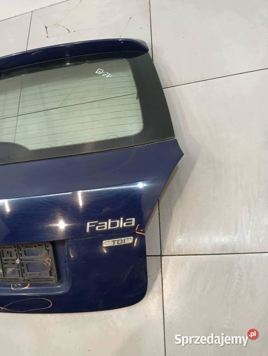 KLAPA TYŁ 5D HB GRANATOWA Skoda Fabia II Klapy bagażnika