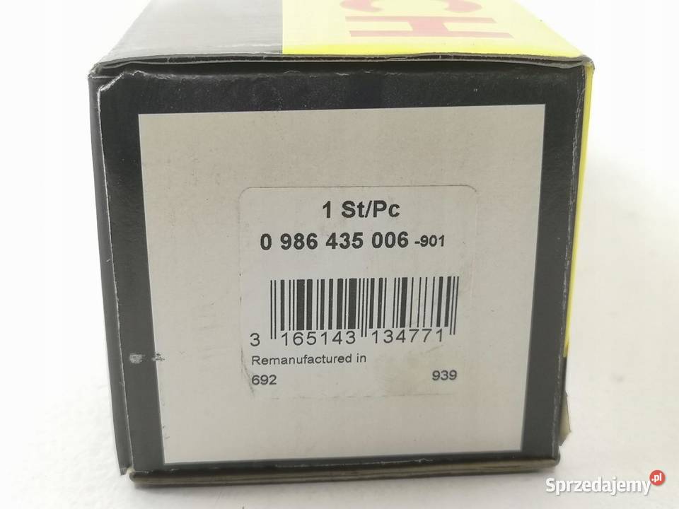 WTRYSK WTRYSKIWACZ BOSCH FIAT 19 JTD 0986435006 sprzedam