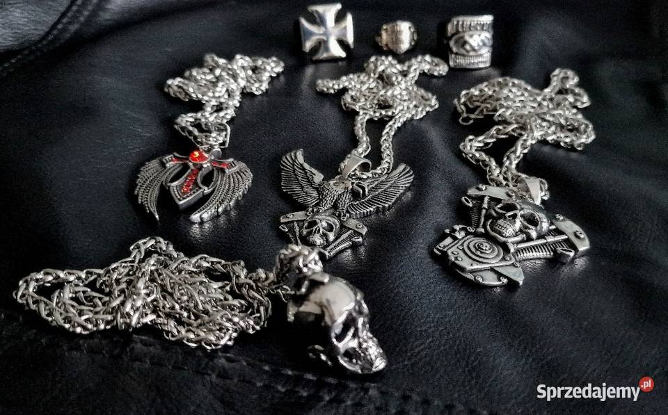 wisiorek zawieszka czaszka orzeł chopper Sochaczew sprzedam