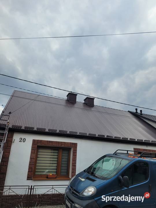 Malowanie Dachu Dachow mycie dachu kostki Groble usługi budowlane