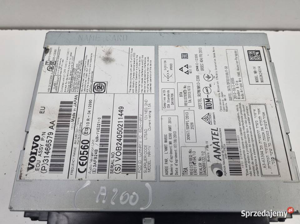 Volvo V40 II V60 S60 II CZYTNIK PŁYT CD radio