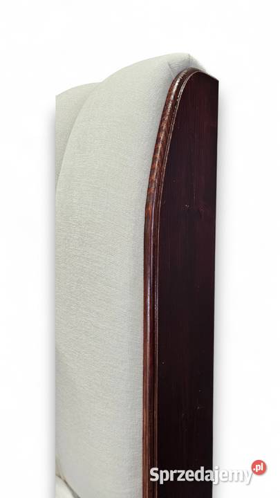 Łóżko ARIA II drewniane kremowe wenge 140x200 wielkopolskie