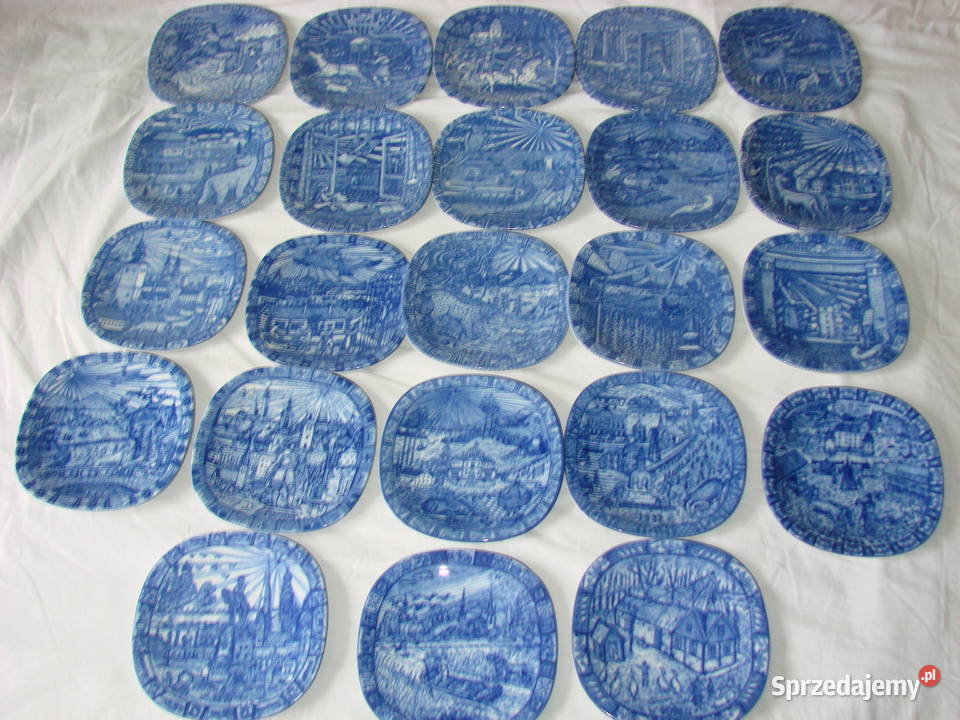 Rorstrand talerze świąteczne Pruszcz Gdański