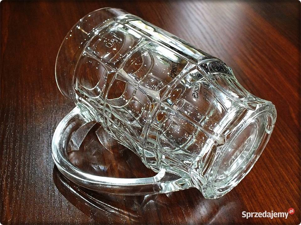 Niemiecki Szklany Kufel do piwa z uchem Kirchers lubuskie Żary