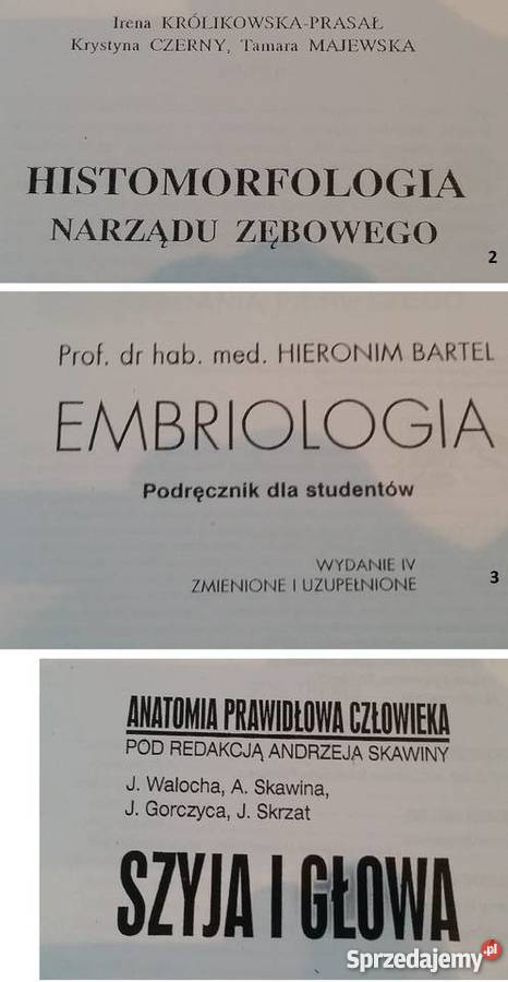 stomatologia medycyna książki skrypty anatomia Kielce