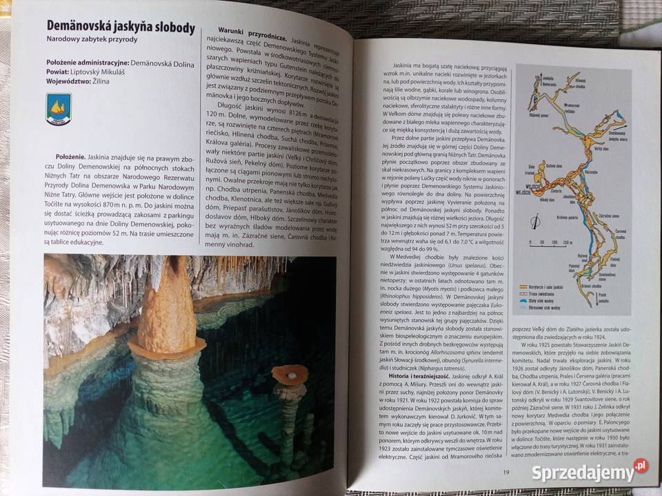 Książka Jaskinie słowackie udostępnione twarda Legionowo