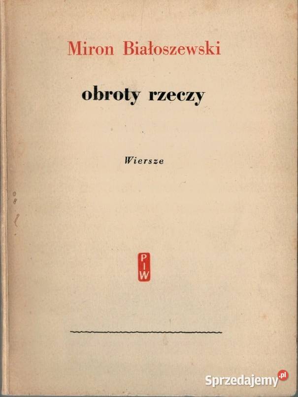OBROTY RZECZY BIAŁOSZEWSKI MIRON