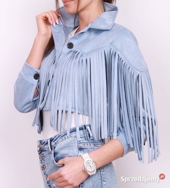 Ramoneska zielona z frędzlami z Włoch 42 do 50 zielony Białystok