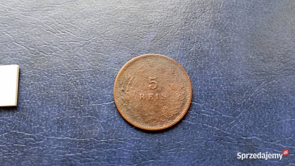 Stare monety 5 realów 1891 Portugalia Lesko sprzedam