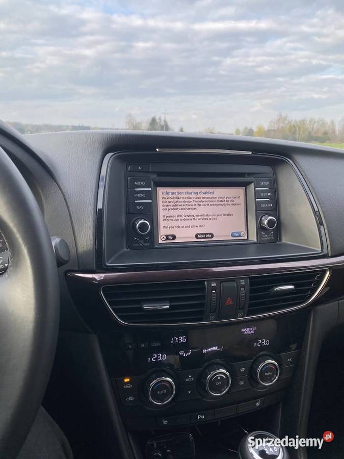 Mazda 6 2013 bogata wersja vebasto hak jasne nieuszkodzony Samochody osobowe Bełchatów sprzedam