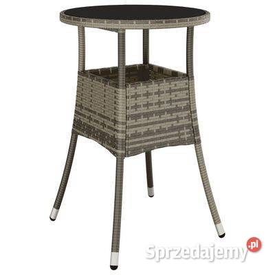 vidaXL Stolik ogrodowy 60x75 szkło hartowane i Warszawa