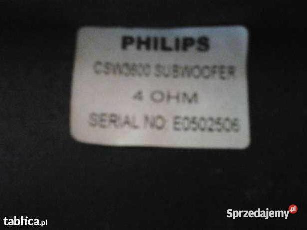 SUBWOOFER PHILIPS z wysyłką Solec Kujawski
