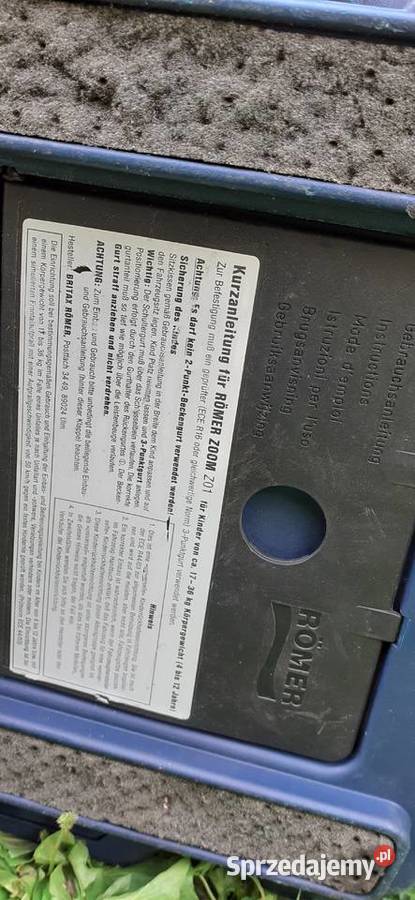 Fotelikpodkładka Rommer Zoom Z01regulowanydo Tuszkowo