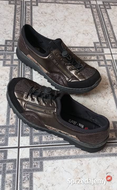 Rieker wygodne damskie sneakersy półbuty buty 41