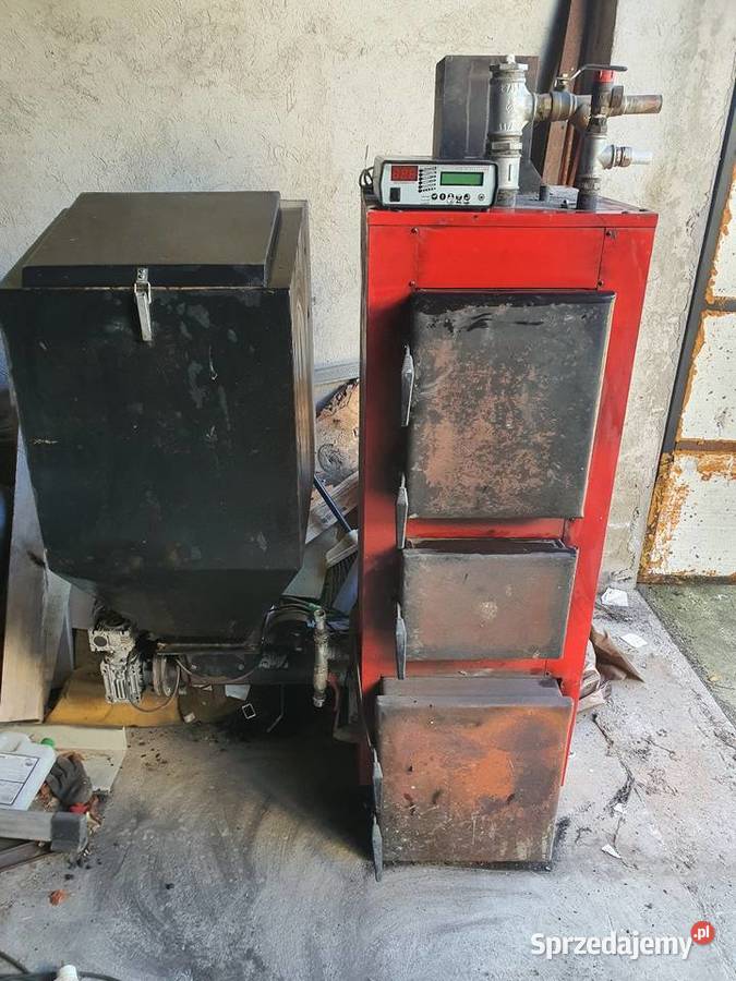 Piec z podajnikiem ekogroszek PLESZEW 19KW Krośniewice sprzedam
