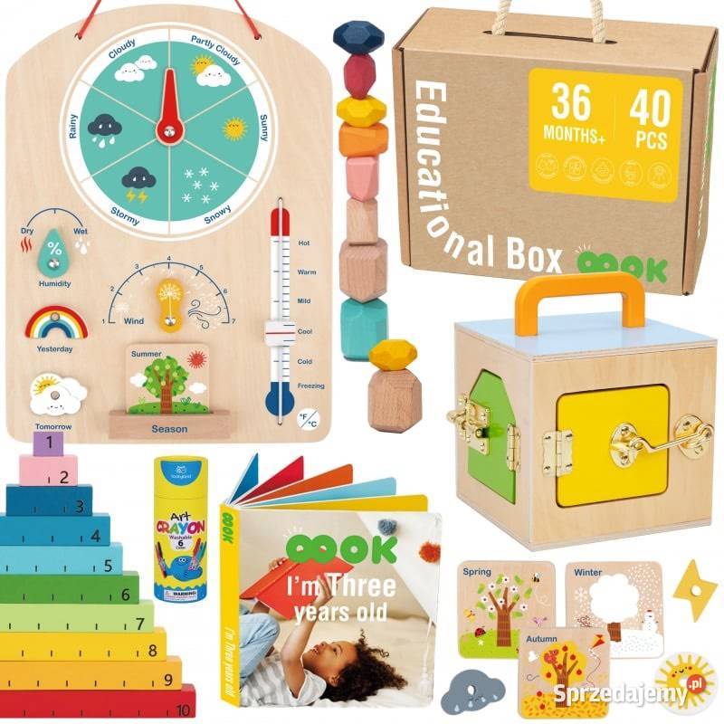 Edukacyjne pudełko Montessori 6w1 dzieci 3 Poznań sprzedam