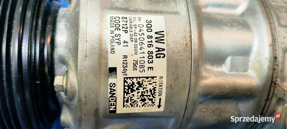Sprężarka klimatyzacji VW OEM 3Q0816803E nowa Kraków sprzedam