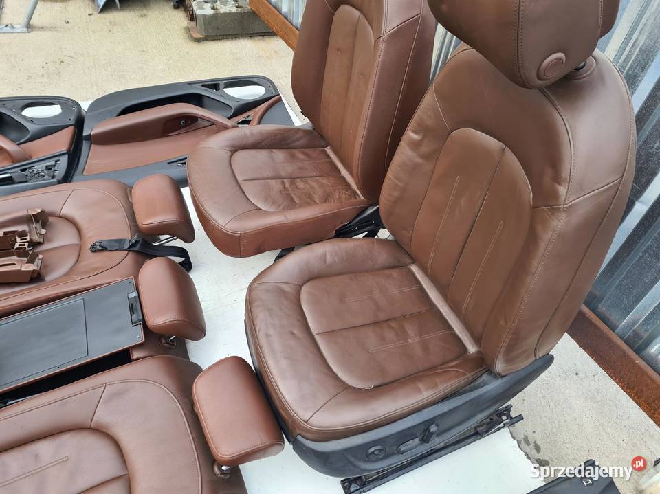 FOTEL FOTELE SKÓRA AUDI A6 C7 SEDAN KOMBI BRĄZ Przystajń
