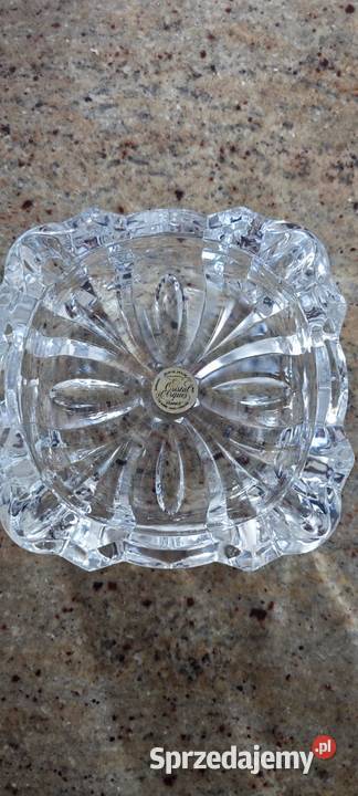Kryształowa piękna francuska popielniczka w dolnośląskie Legnica