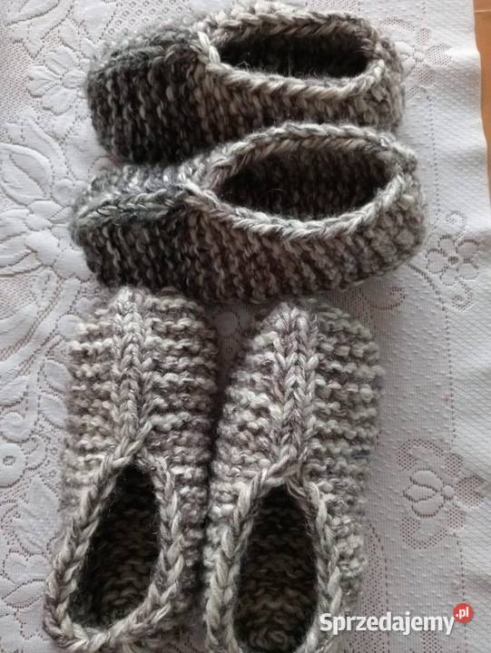 2 pary grubych kapci 3842wełniaczki wielkopolskie Złotów