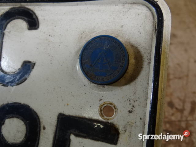 blacha rejestracja MZ Simson AWO IFA org DDR Żary