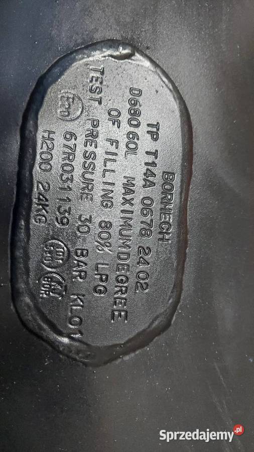 Butla LPG BORMECH z zaworem 60l 3 miesięczna z 1000km Bielsko-Biała