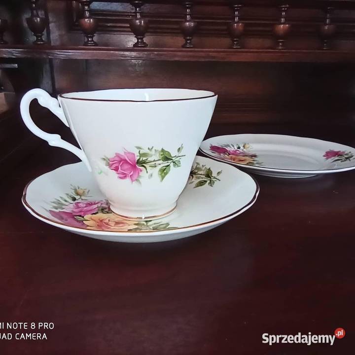 Filiżanka z talerzykiem deserowym Royal Stuart Porcelana i szkło pomorskie Gdańsk sprzedam