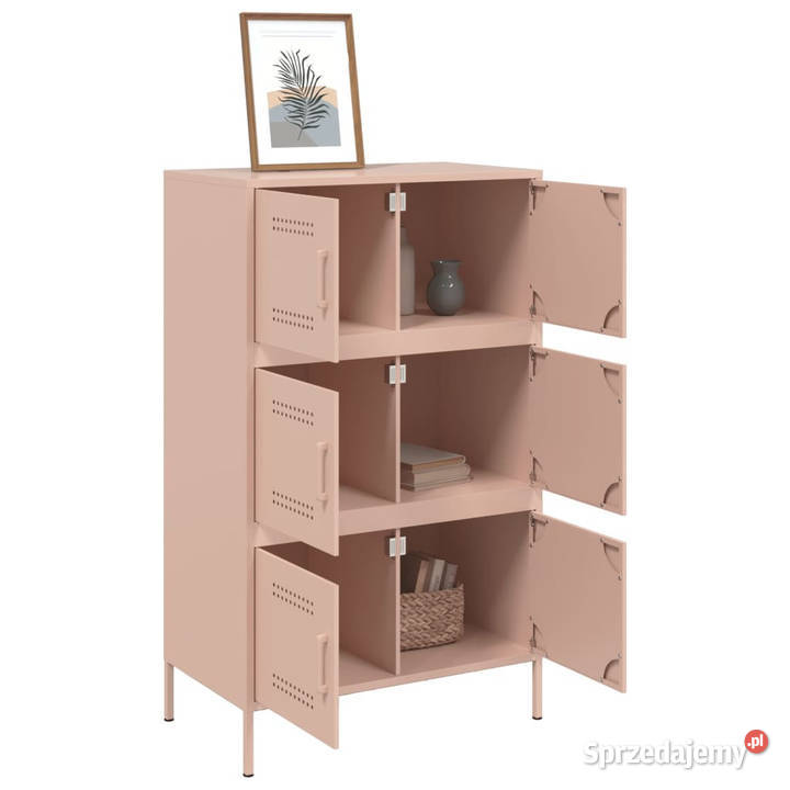Szafka różowa 68x39x113 stal WM842959 mazowieckie Warszawa