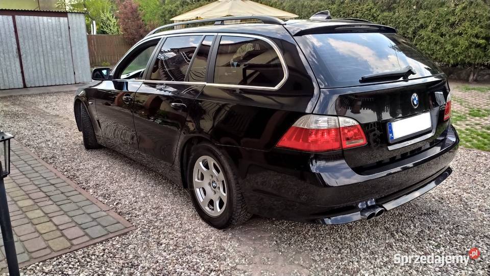 BMW E61 525d 200 Czarna Zadbana Dynamiczna Xenon kujawsko-pomorskie Toruń
