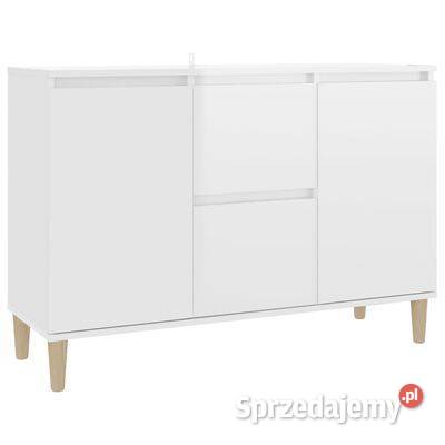 vidaXL Szafka biała połysk 101x35x70 materiał Warszawa