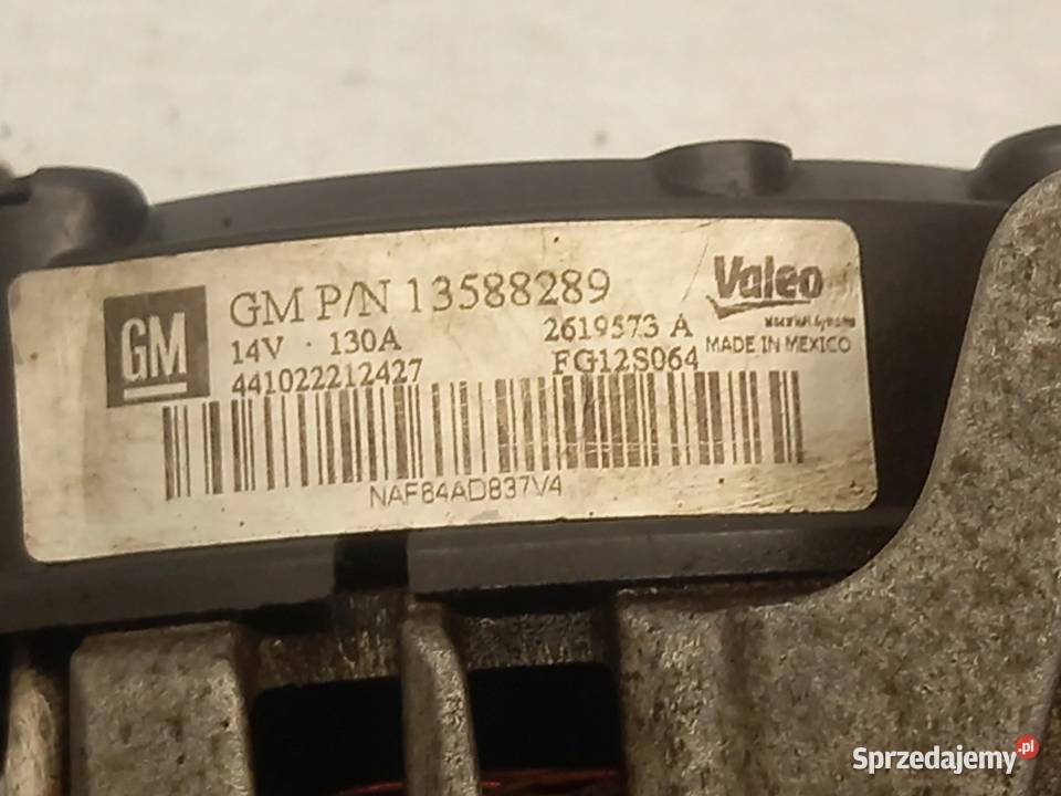 MOKKA ASTRA CORSA 14 B14NET 140 136 alternator Kielce