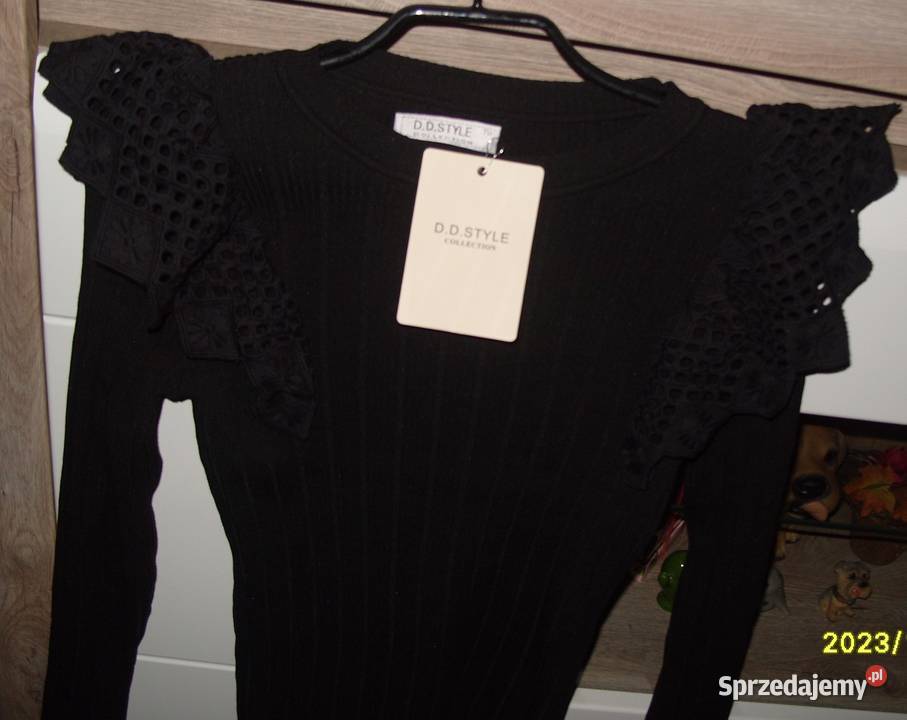 DDSTYLE elegancki sweterek NOWY z gipiurą r SM Rozmiar 36(S) Rawicz