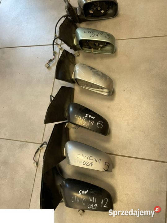 Honda Civic VII lusterko lewe prawe 5 pin Kozubszczyzna