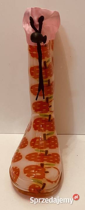 Dziewczęce kalosze w jabłka rozmiar 32 Żyrardów sprzedam