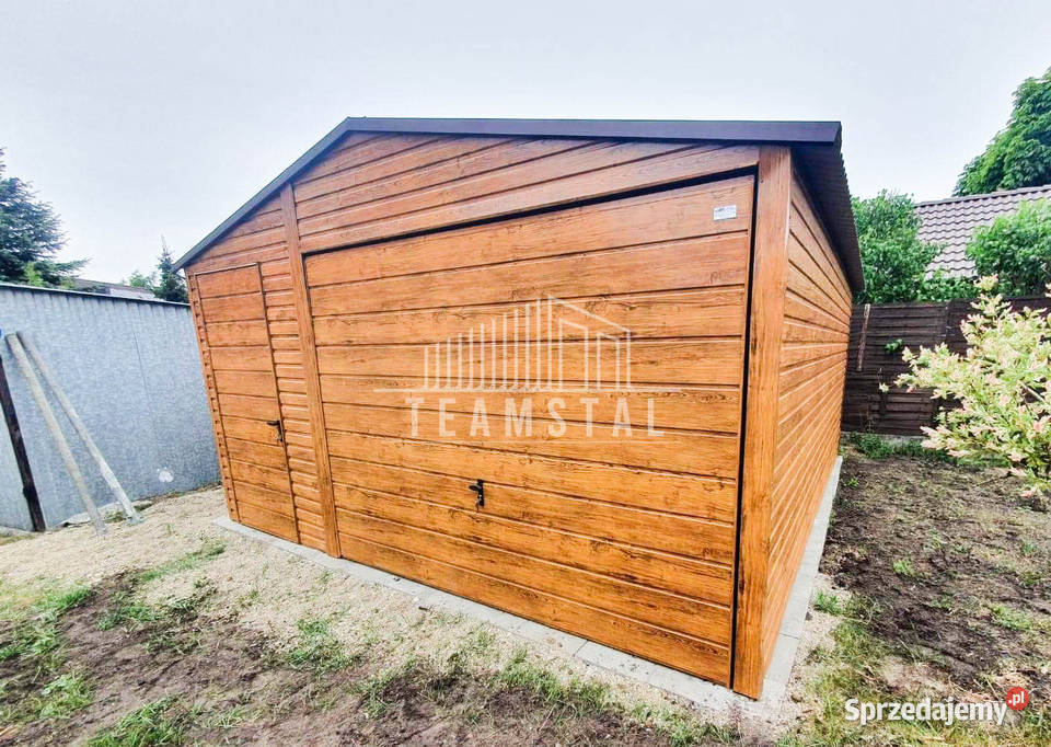 GARAŻ BLASZANY 45m x 5m dwuspad Brama drzwi