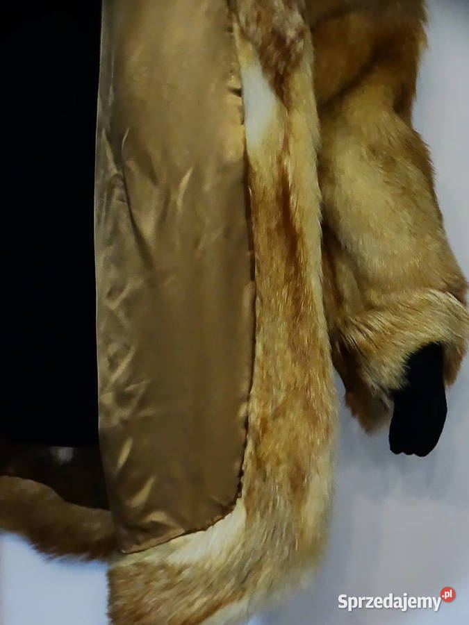 Futro naturalne złocistobrązowe krótszy fason sprzedam
