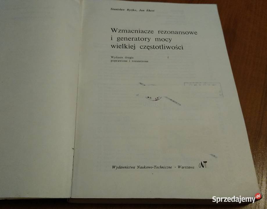 Wzmacniacze rezonansowe i generatory mocy pomorskie sprzedam