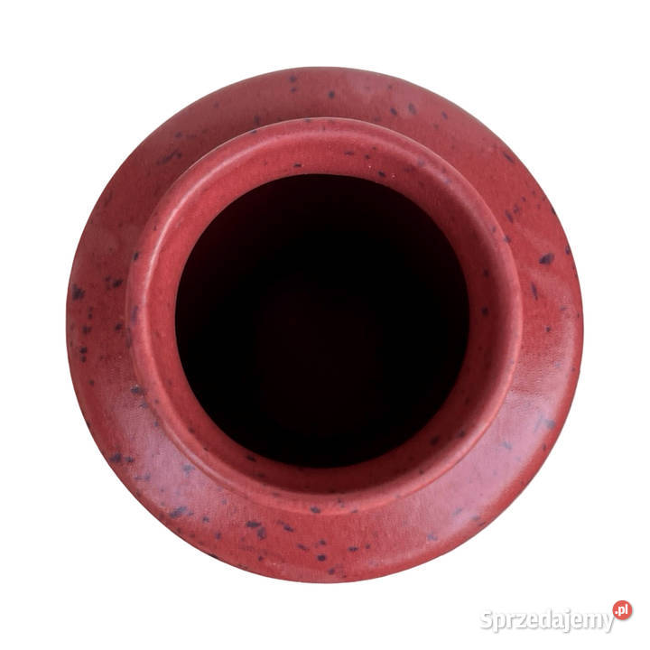Bordowy ceramiczny wazon MF Design Niemcy lata mazowieckie