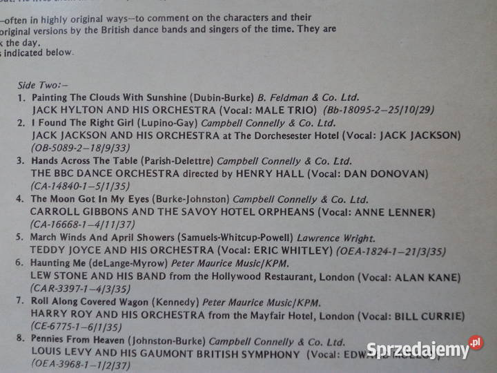 PENNIES From HEAVEN The BBC TV series 1978 EMI płyta winylowa lubelskie Puławy sprzedam