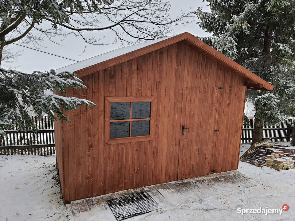 Domek drewniany narzędziowy drewutnia Maków Podhalański